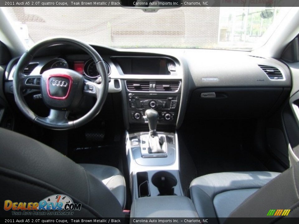 2011 Audi A5 2.0T quattro Coupe Teak Brown Metallic / Black Photo #14