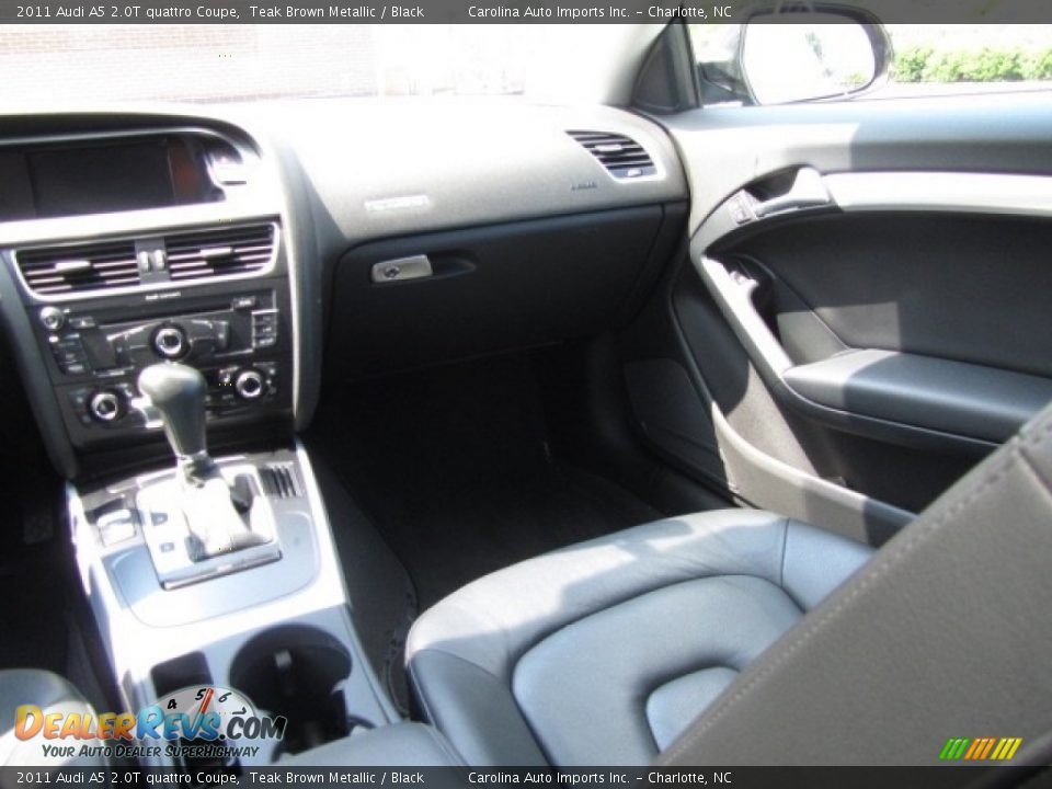 2011 Audi A5 2.0T quattro Coupe Teak Brown Metallic / Black Photo #15