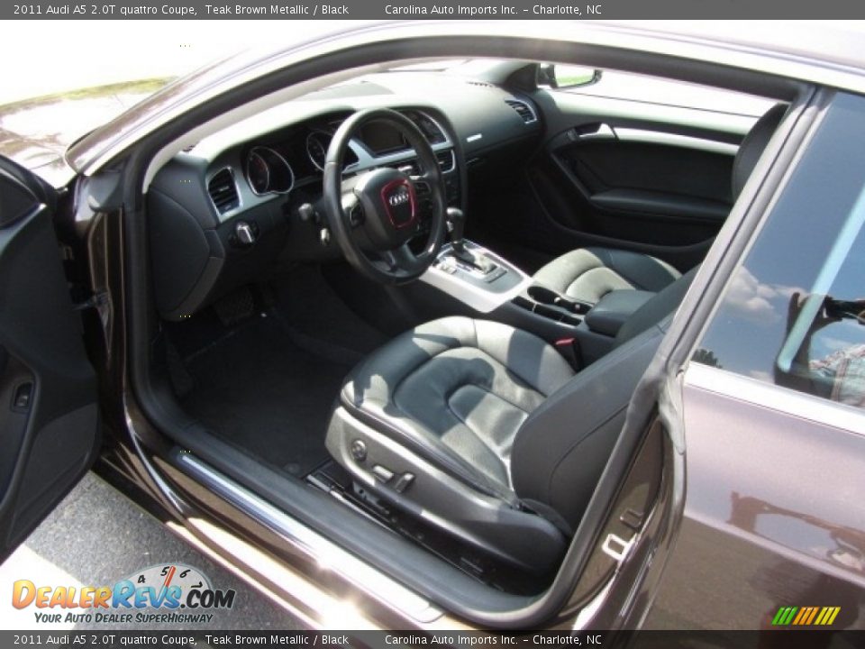 2011 Audi A5 2.0T quattro Coupe Teak Brown Metallic / Black Photo #17