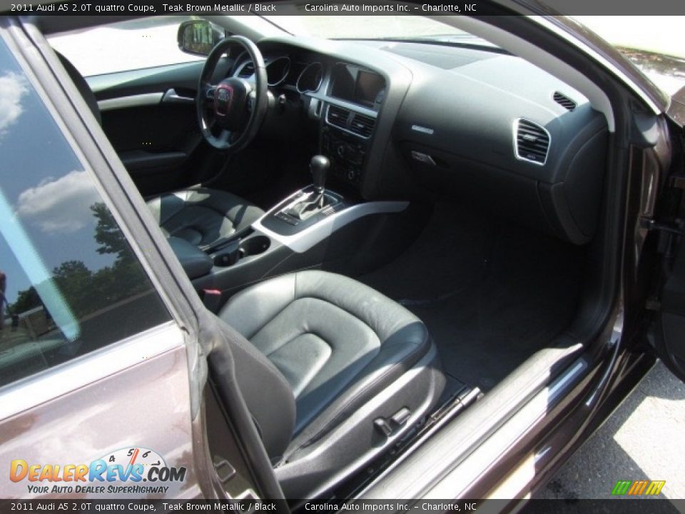 2011 Audi A5 2.0T quattro Coupe Teak Brown Metallic / Black Photo #22