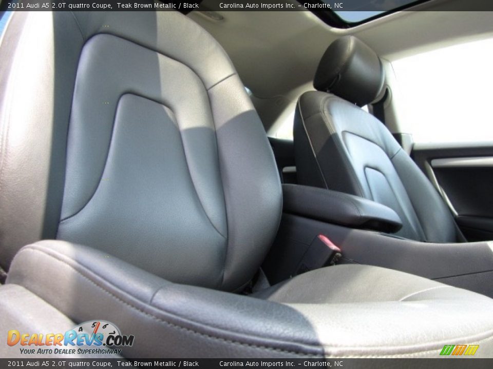 2011 Audi A5 2.0T quattro Coupe Teak Brown Metallic / Black Photo #23