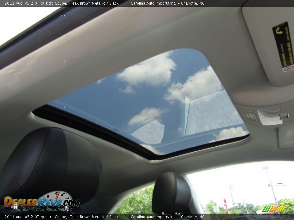 2011 Audi A5 2.0T quattro Coupe Teak Brown Metallic / Black Photo #24