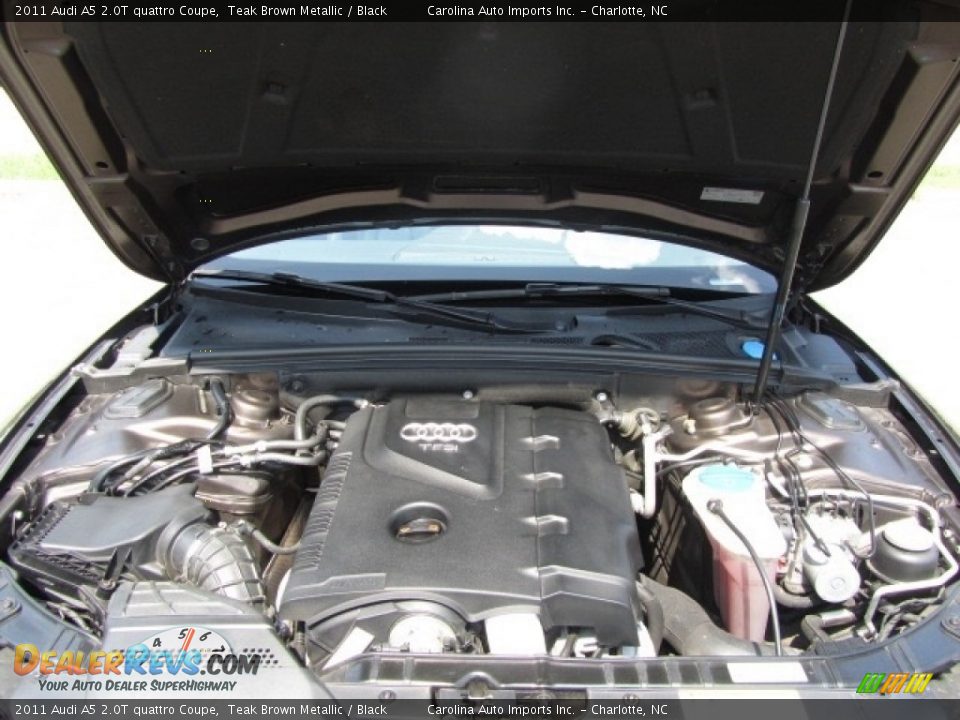 2011 Audi A5 2.0T quattro Coupe Teak Brown Metallic / Black Photo #25