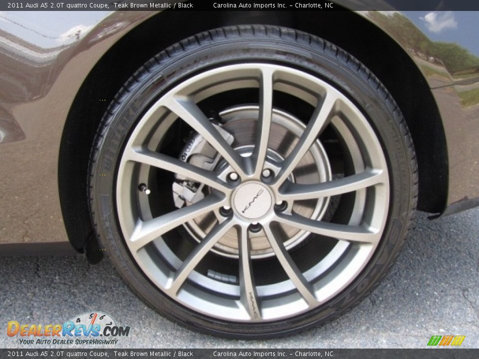 2011 Audi A5 2.0T quattro Coupe Teak Brown Metallic / Black Photo #26