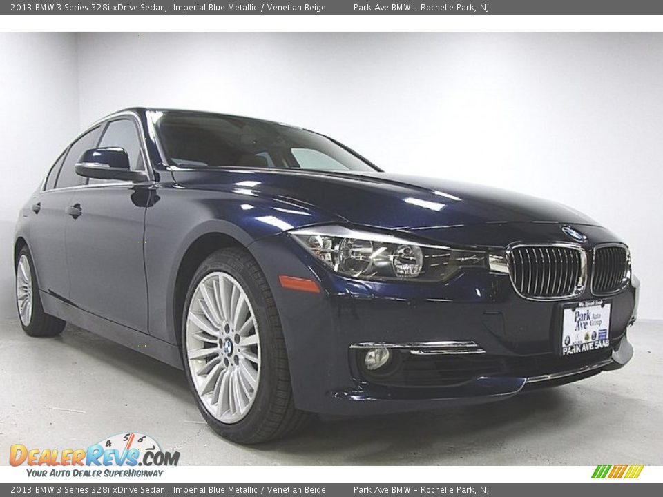 2013 BMW 3 Series 328i xDrive Sedan Imperial Blue Metallic / Venetian Beige Photo #7