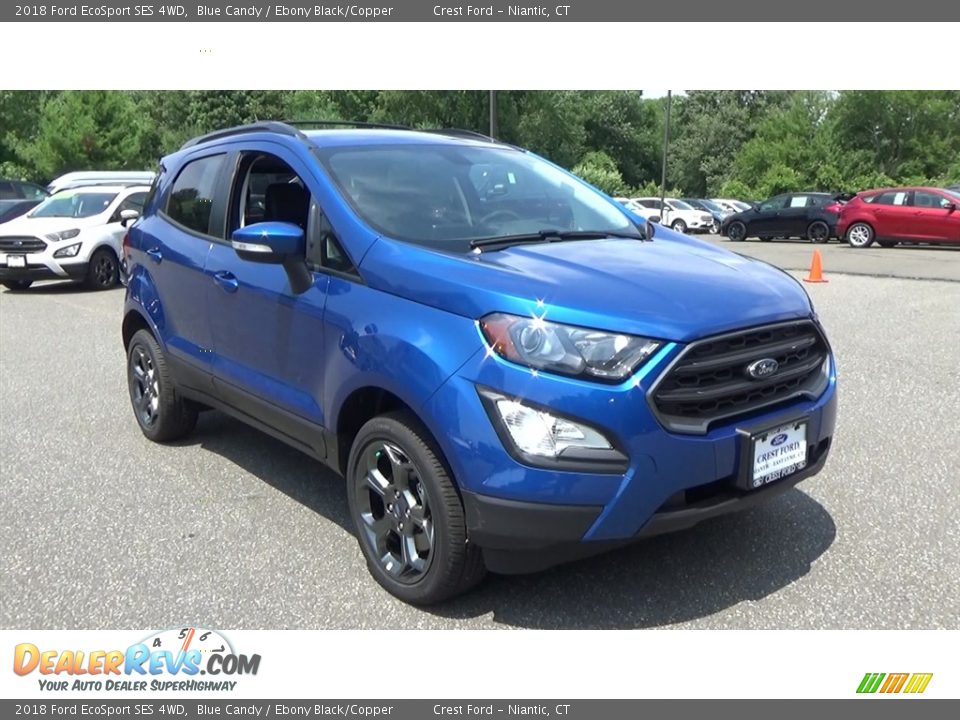 2018 Ford EcoSport SES 4WD Blue Candy / Ebony Black/Copper Photo #1