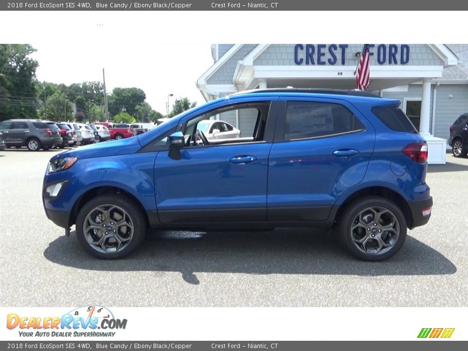 2018 Ford EcoSport SES 4WD Blue Candy / Ebony Black/Copper Photo #4