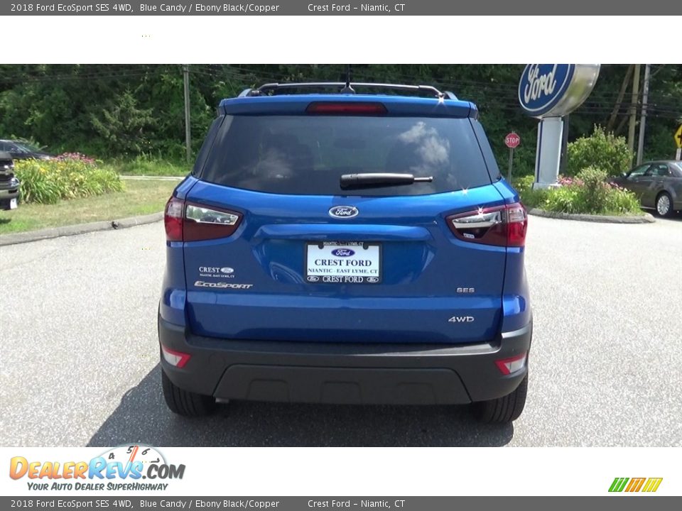 2018 Ford EcoSport SES 4WD Blue Candy / Ebony Black/Copper Photo #6