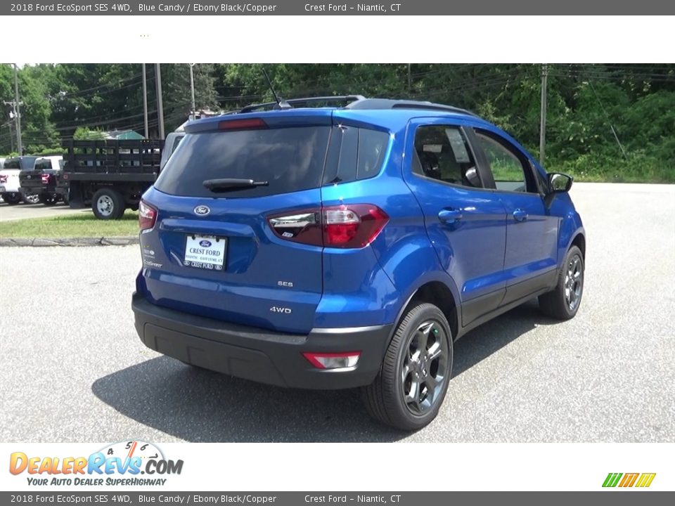 2018 Ford EcoSport SES 4WD Blue Candy / Ebony Black/Copper Photo #7