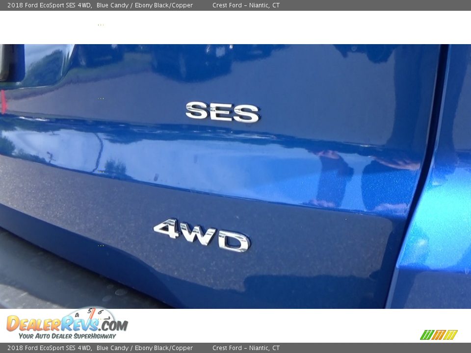 2018 Ford EcoSport SES 4WD Blue Candy / Ebony Black/Copper Photo #9