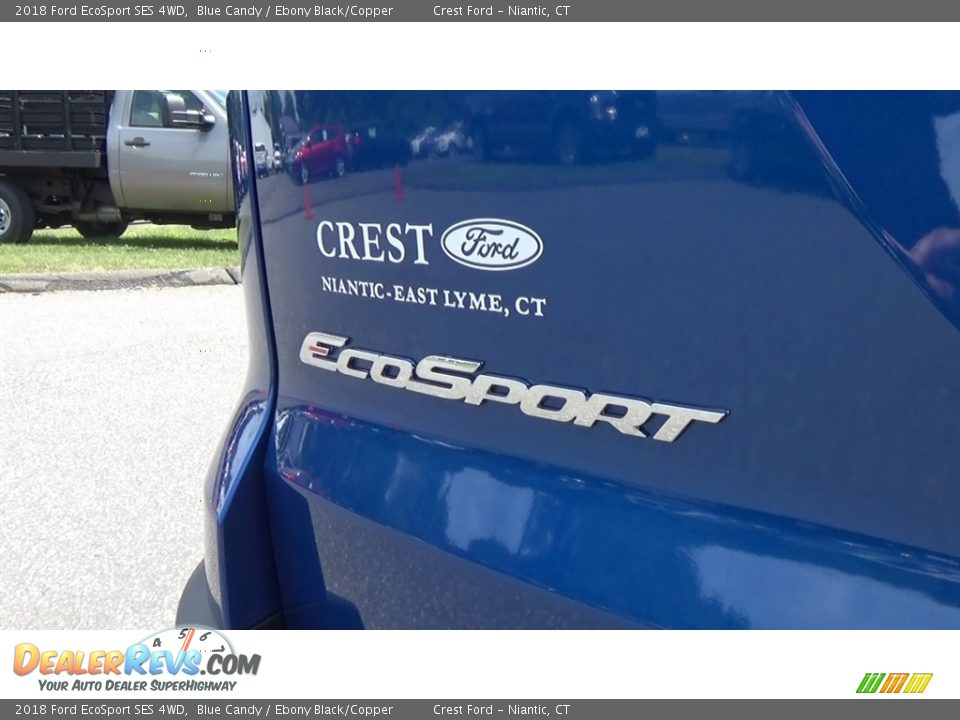 2018 Ford EcoSport SES 4WD Blue Candy / Ebony Black/Copper Photo #10