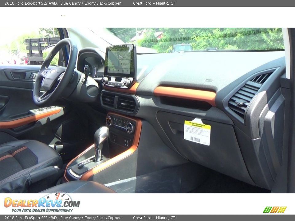 2018 Ford EcoSport SES 4WD Blue Candy / Ebony Black/Copper Photo #23