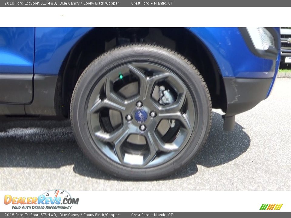 2018 Ford EcoSport SES 4WD Blue Candy / Ebony Black/Copper Photo #24