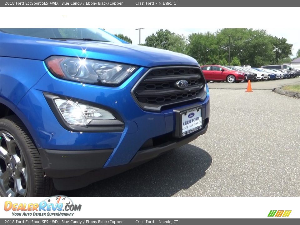 2018 Ford EcoSport SES 4WD Blue Candy / Ebony Black/Copper Photo #25