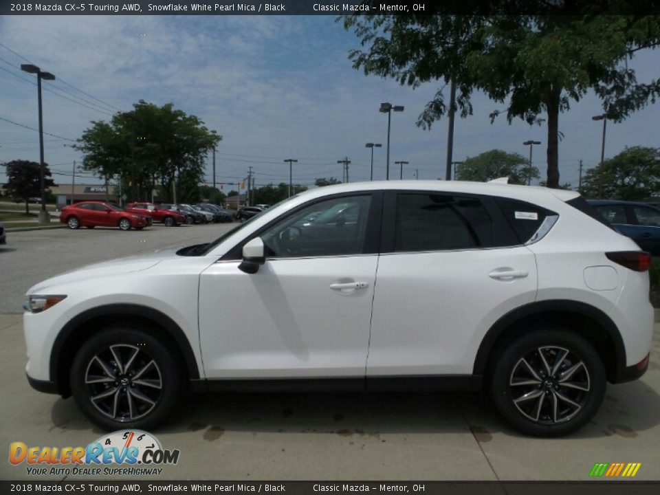 2018 Mazda CX-5 Touring AWD Snowflake White Pearl Mica / Black Photo #2