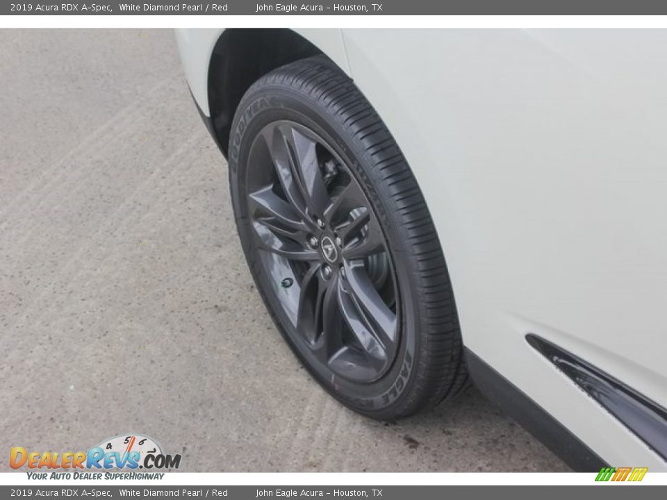 2019 Acura RDX A-Spec White Diamond Pearl / Red Photo #12