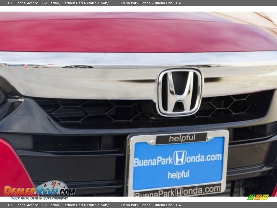 2018 Honda Accord EX-L Sedan Radiant Red Metallic / Ivory Photo #4
