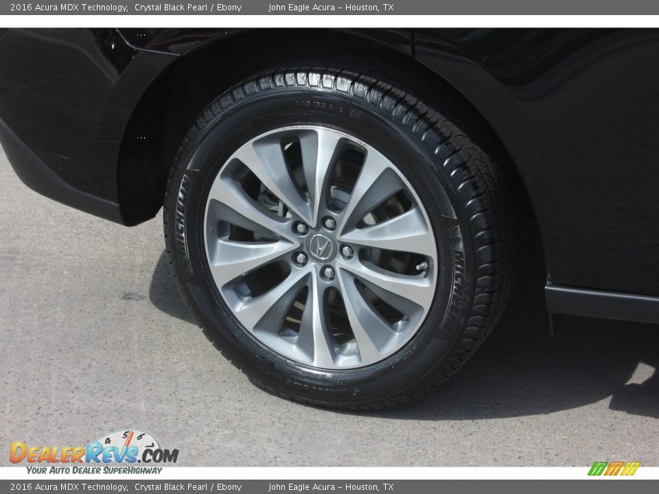 2016 Acura MDX Technology Crystal Black Pearl / Ebony Photo #10