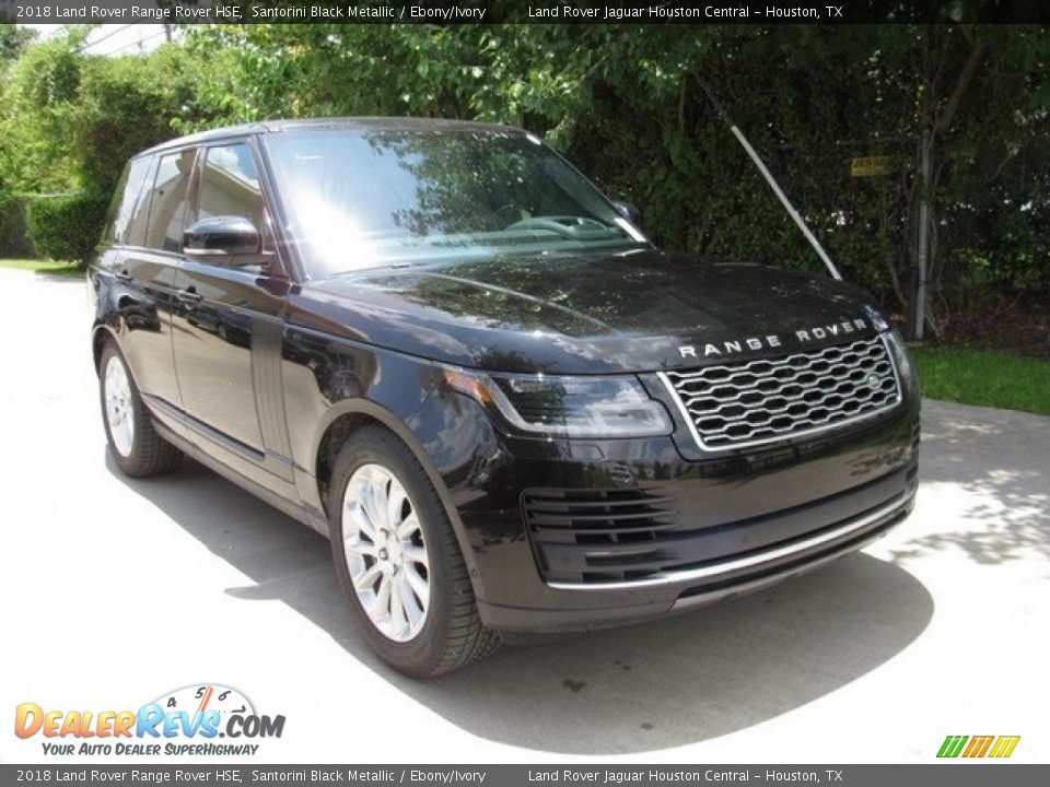 2018 Land Rover Range Rover HSE Santorini Black Metallic / Ebony/Ivory Photo #2