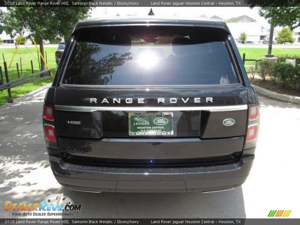 2018 Land Rover Range Rover HSE Santorini Black Metallic / Ebony/Ivory Photo #8