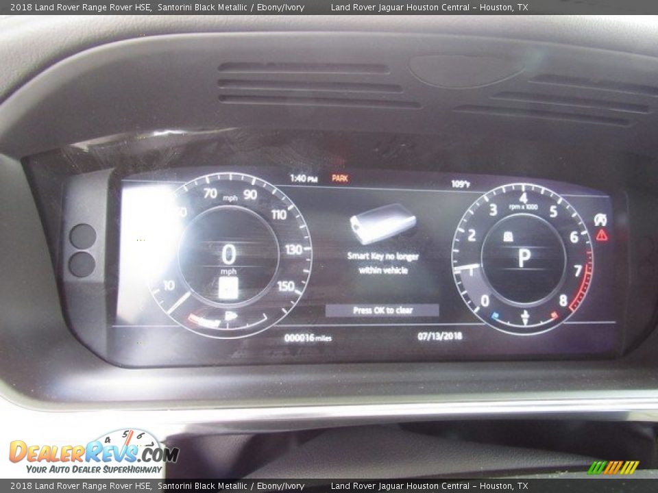 2018 Land Rover Range Rover HSE Santorini Black Metallic / Ebony/Ivory Photo #31