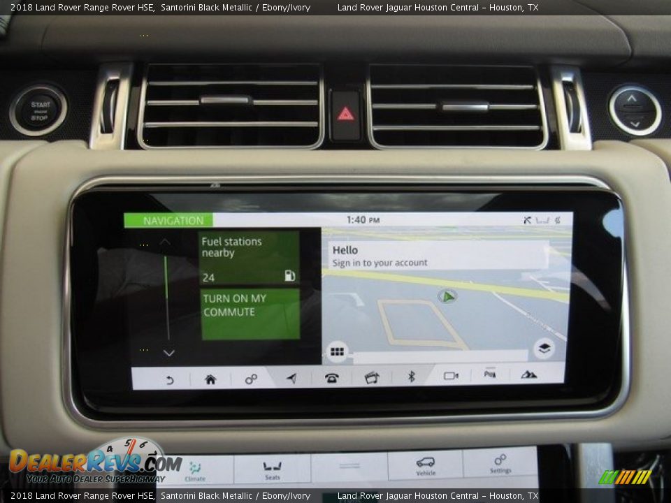 2018 Land Rover Range Rover HSE Santorini Black Metallic / Ebony/Ivory Photo #33