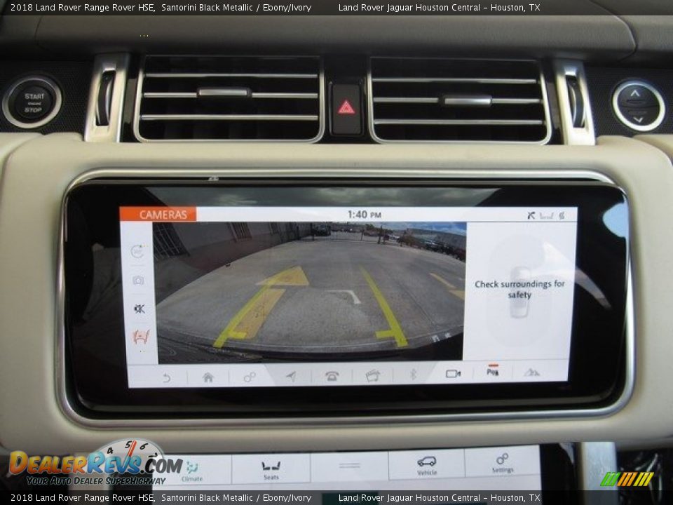 2018 Land Rover Range Rover HSE Santorini Black Metallic / Ebony/Ivory Photo #34