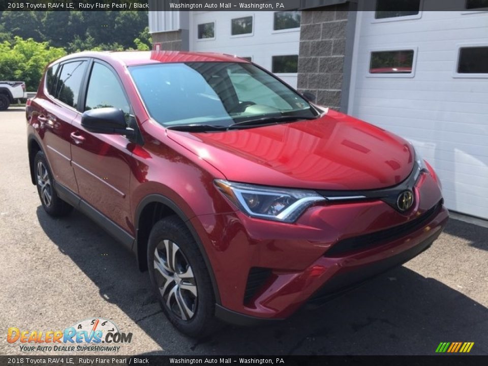 2018 Toyota RAV4 LE Ruby Flare Pearl / Black Photo #1