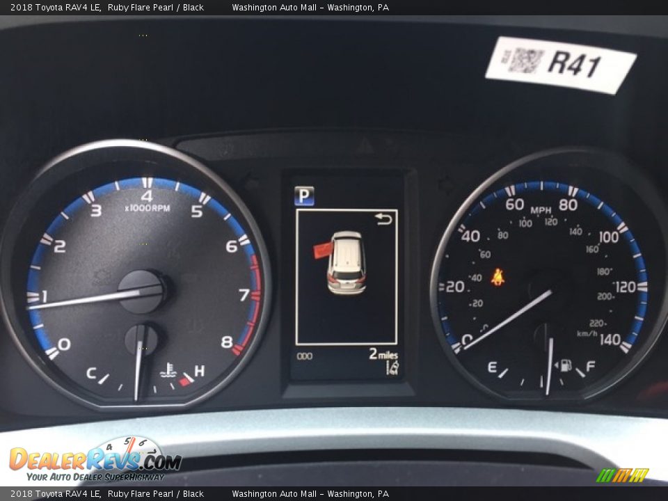 2018 Toyota RAV4 LE Ruby Flare Pearl / Black Photo #16