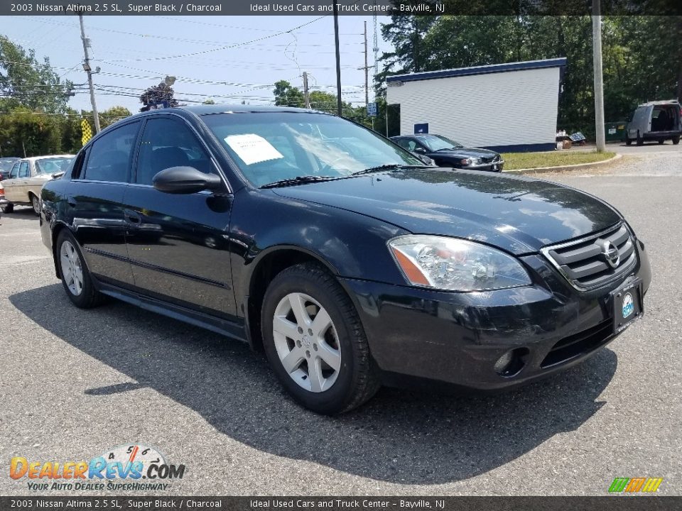 2003 Nissan Altima 2.5 SL Super Black / Charcoal Photo #1