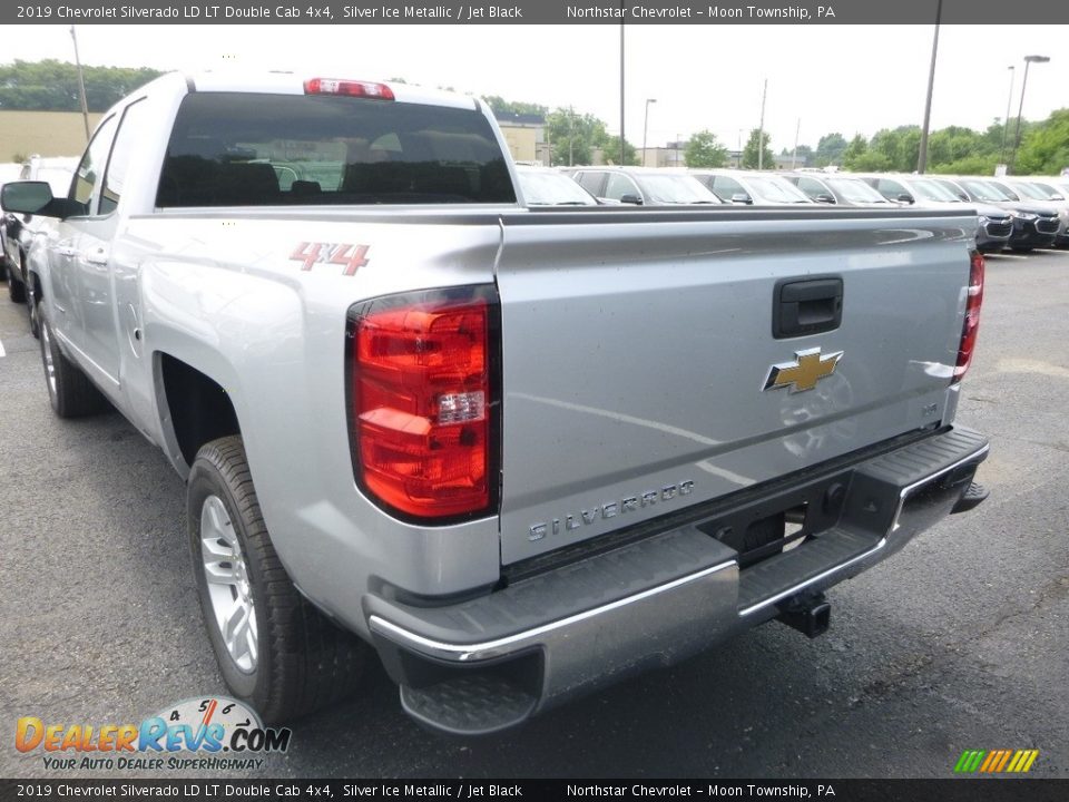 2019 Chevrolet Silverado LD LT Double Cab 4x4 Silver Ice Metallic / Jet Black Photo #3