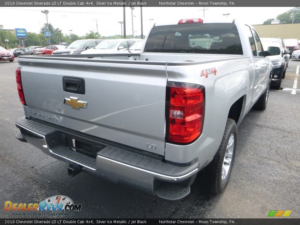 2019 Chevrolet Silverado LD LT Double Cab 4x4 Silver Ice Metallic / Jet Black Photo #5