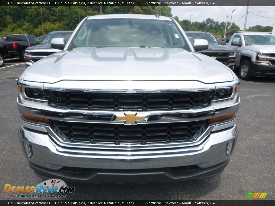 2019 Chevrolet Silverado LD LT Double Cab 4x4 Silver Ice Metallic / Jet Black Photo #8