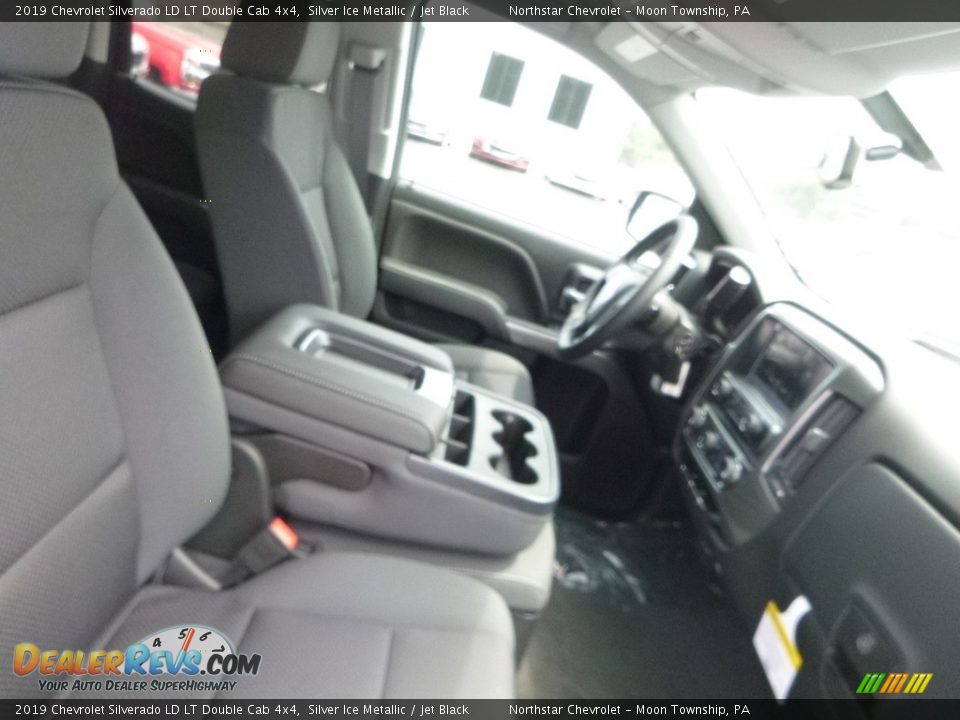 2019 Chevrolet Silverado LD LT Double Cab 4x4 Silver Ice Metallic / Jet Black Photo #10