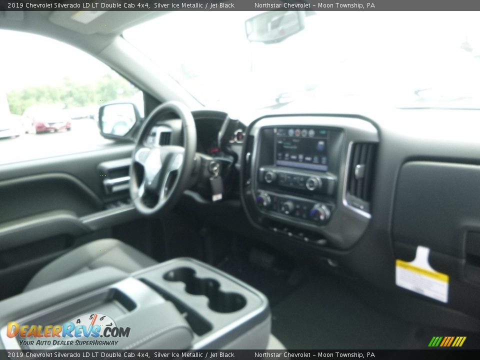 2019 Chevrolet Silverado LD LT Double Cab 4x4 Silver Ice Metallic / Jet Black Photo #11