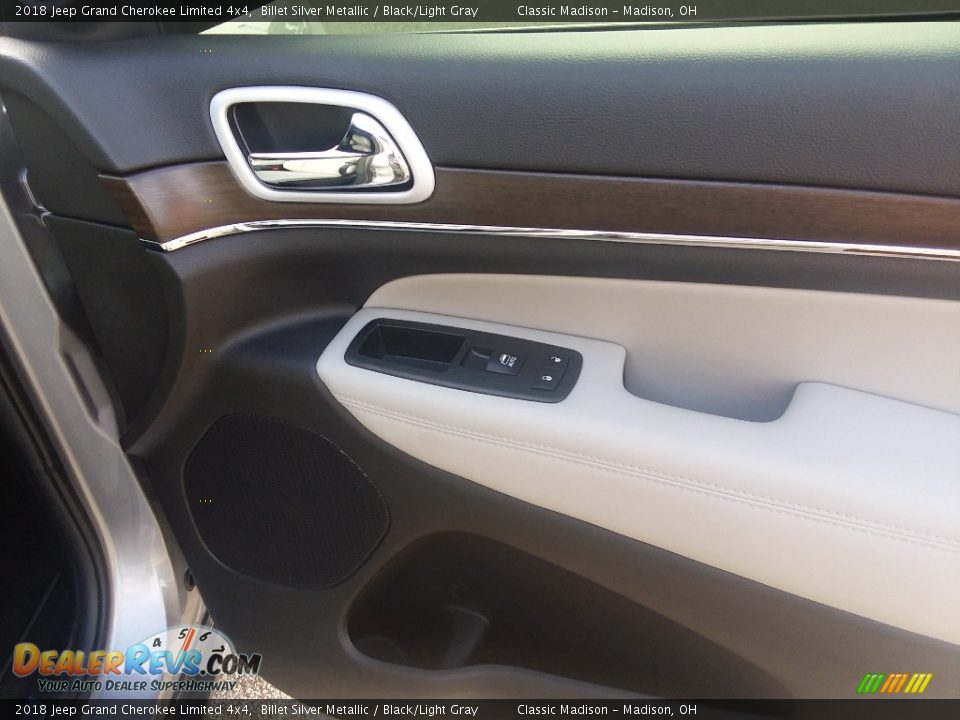 2018 Jeep Grand Cherokee Limited 4x4 Billet Silver Metallic / Black/Light Gray Photo #13