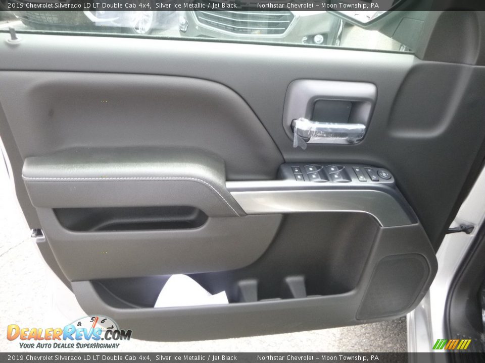 2019 Chevrolet Silverado LD LT Double Cab 4x4 Silver Ice Metallic / Jet Black Photo #14