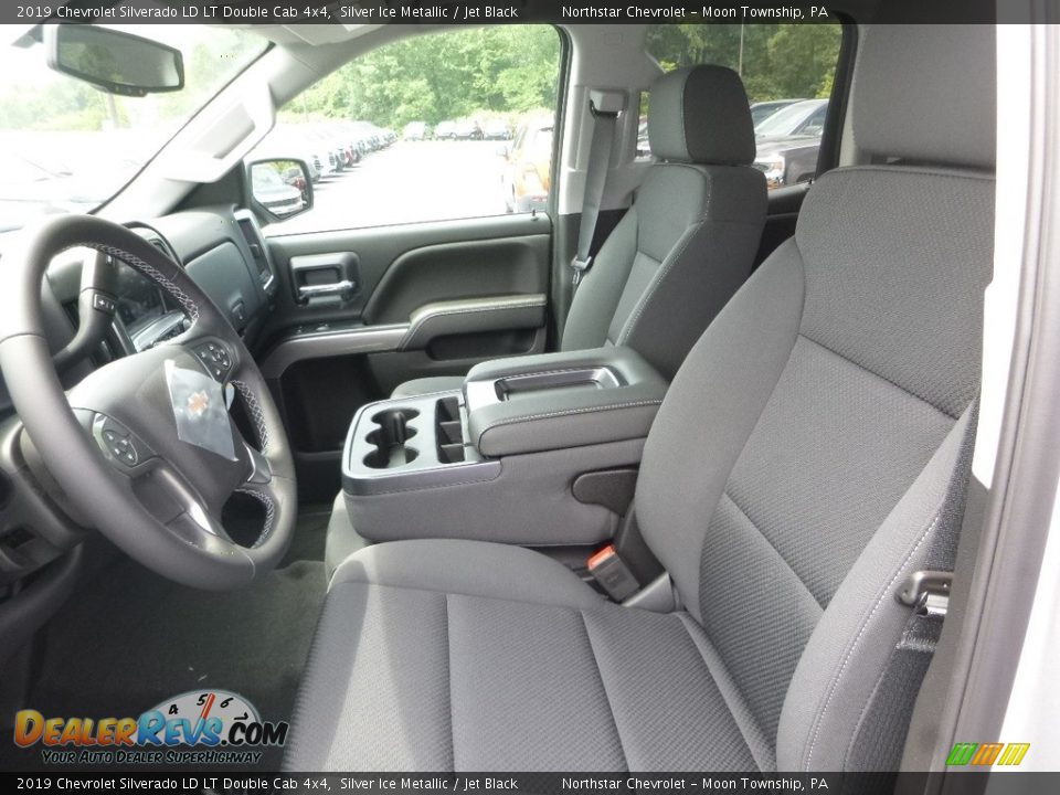 Jet Black Interior - 2019 Chevrolet Silverado LD LT Double Cab 4x4 Photo #15