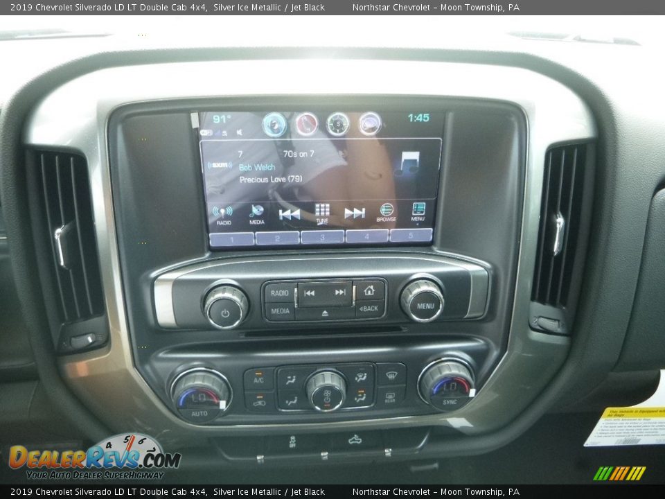 2019 Chevrolet Silverado LD LT Double Cab 4x4 Silver Ice Metallic / Jet Black Photo #17