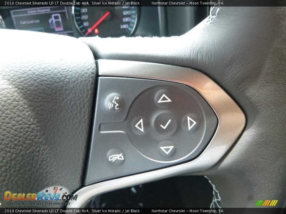 2019 Chevrolet Silverado LD LT Double Cab 4x4 Silver Ice Metallic / Jet Black Photo #19