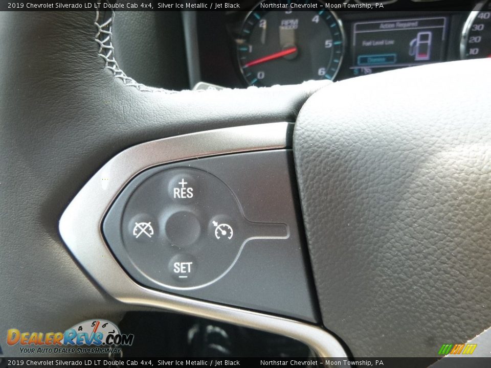 2019 Chevrolet Silverado LD LT Double Cab 4x4 Silver Ice Metallic / Jet Black Photo #20