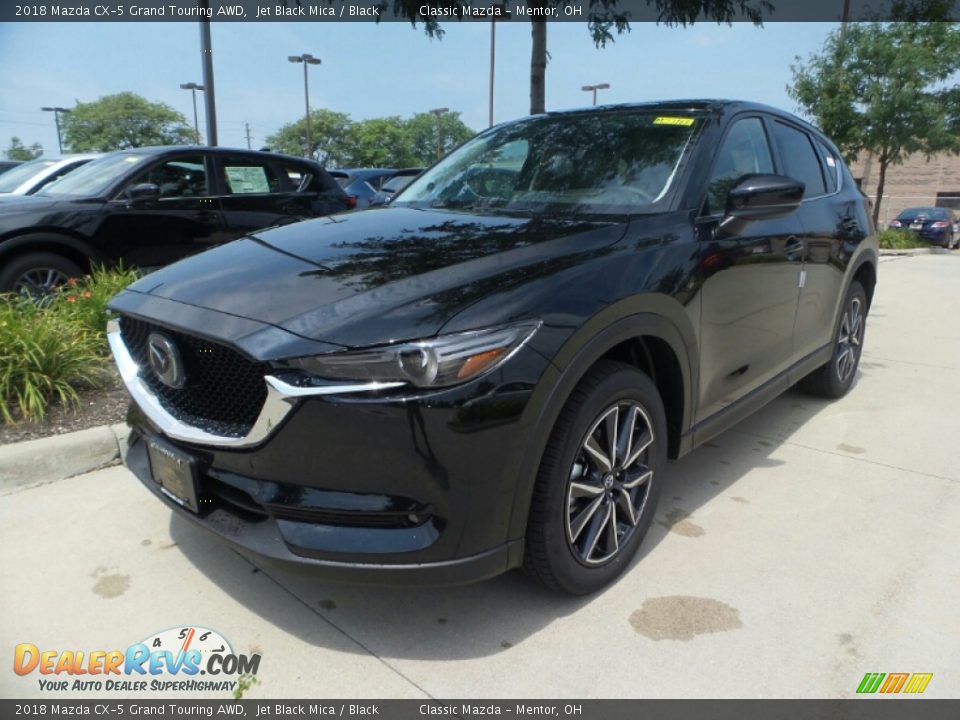 2018 Mazda CX-5 Grand Touring AWD Jet Black Mica / Black Photo #1