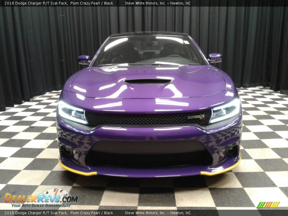 2018 Dodge Charger R/T Scat Pack Plum Crazy Pearl / Black Photo #3