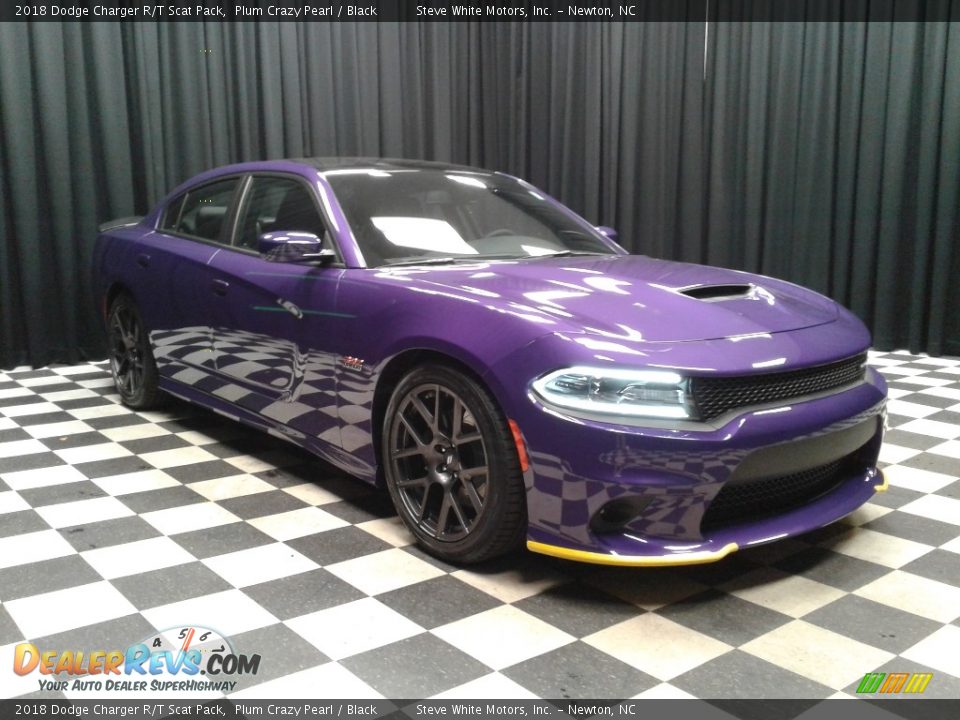 2018 Dodge Charger R/T Scat Pack Plum Crazy Pearl / Black Photo #4
