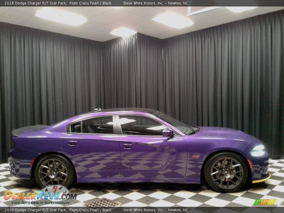 2018 Dodge Charger R/T Scat Pack Plum Crazy Pearl / Black Photo #5