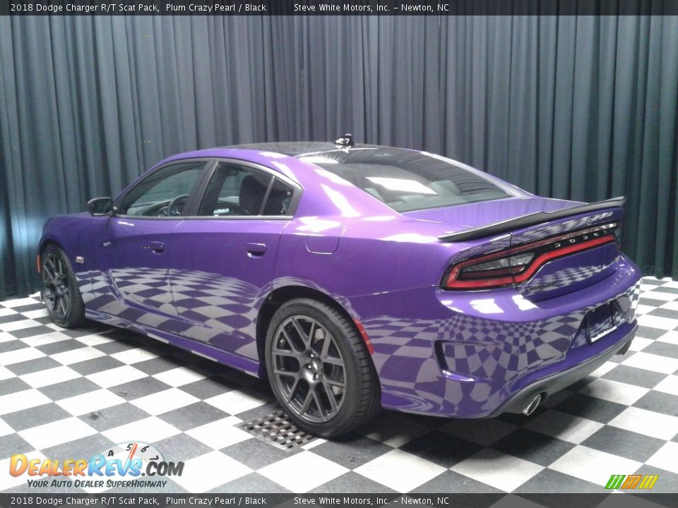 2018 Dodge Charger R/T Scat Pack Plum Crazy Pearl / Black Photo #8