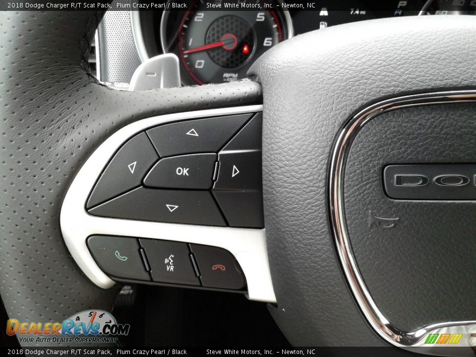 2018 Dodge Charger R/T Scat Pack Plum Crazy Pearl / Black Photo #17