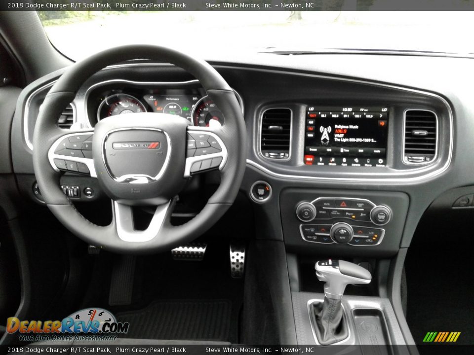 2018 Dodge Charger R/T Scat Pack Plum Crazy Pearl / Black Photo #28