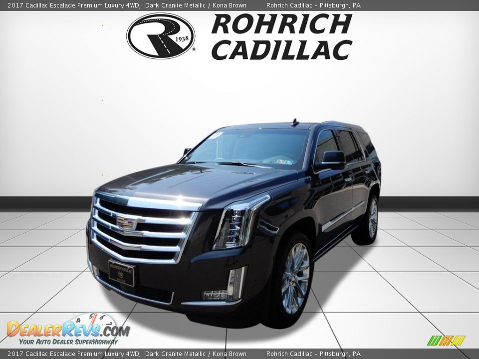 2017 Cadillac Escalade Premium Luxury 4WD Dark Granite Metallic / Kona Brown Photo #1
