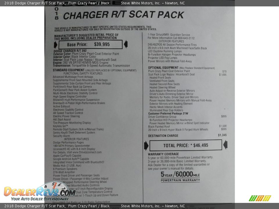 2018 Dodge Charger R/T Scat Pack Plum Crazy Pearl / Black Photo #32